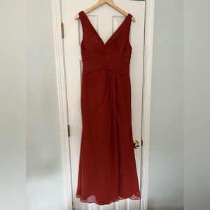 AZAZIE Terracotta Size A10 Bridesmaid Dress